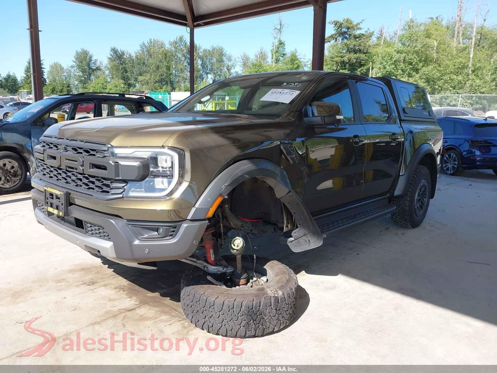2024 FORD RANGER VIN 1FTER4LR4RLE06565, front view