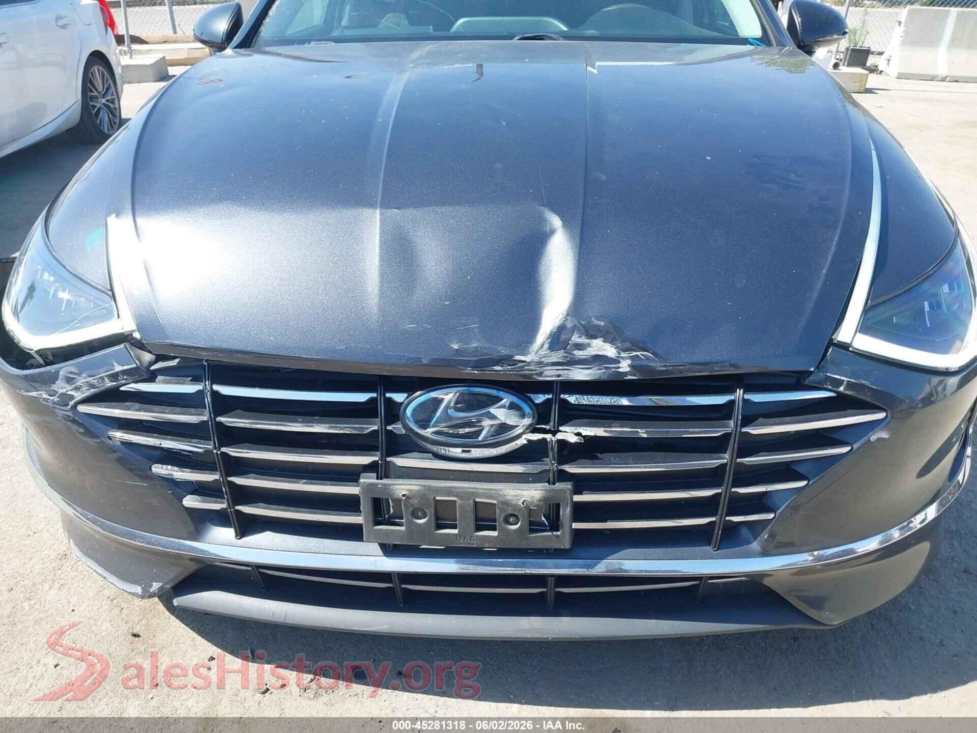 2020 HYUNDAI SONATA VIN 5NPEG4JA0LH062246, rear passenger side