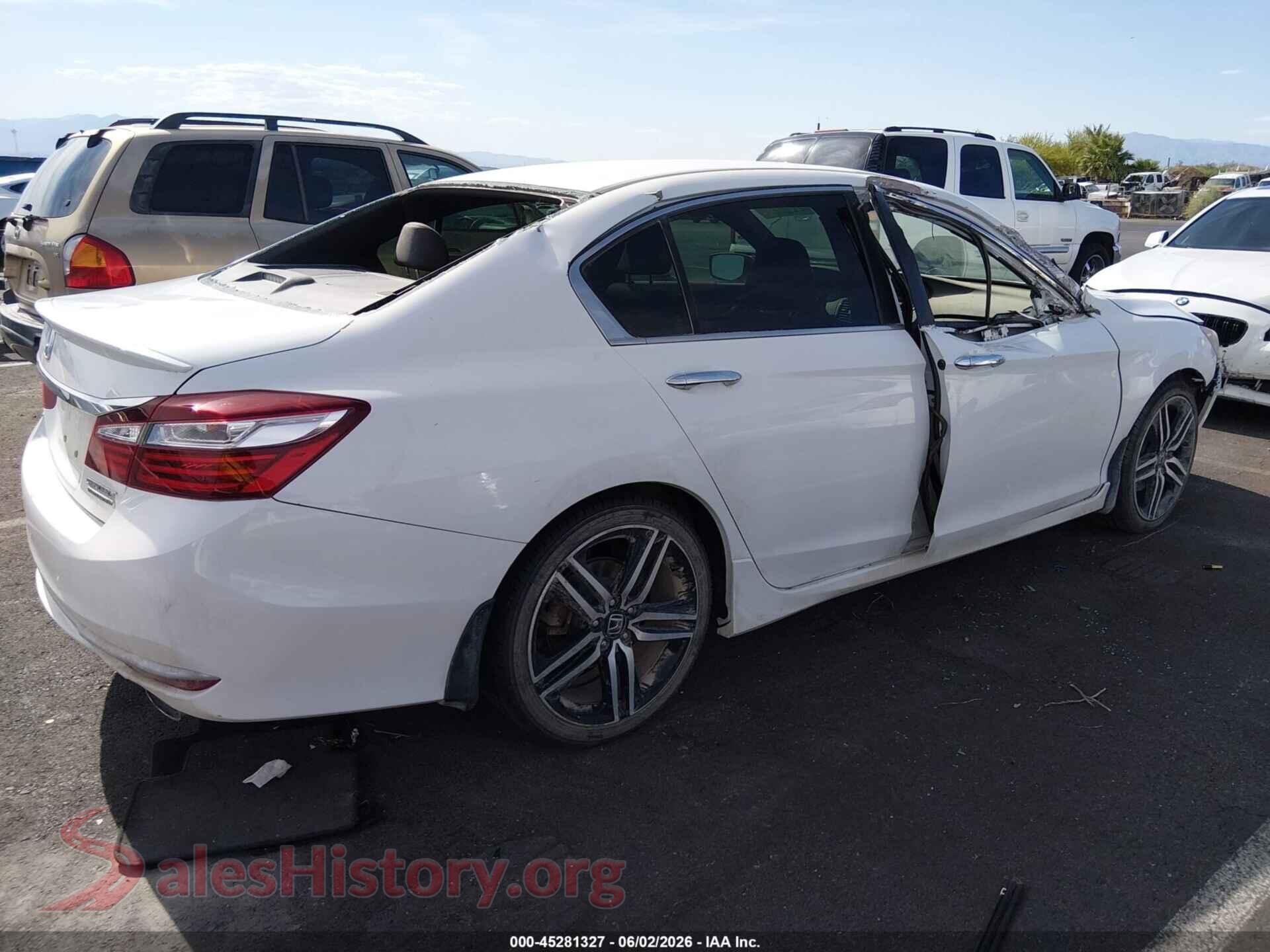 2017 HONDA ACCORD VIN 1HGCR2F18HA007526, rear driver side
