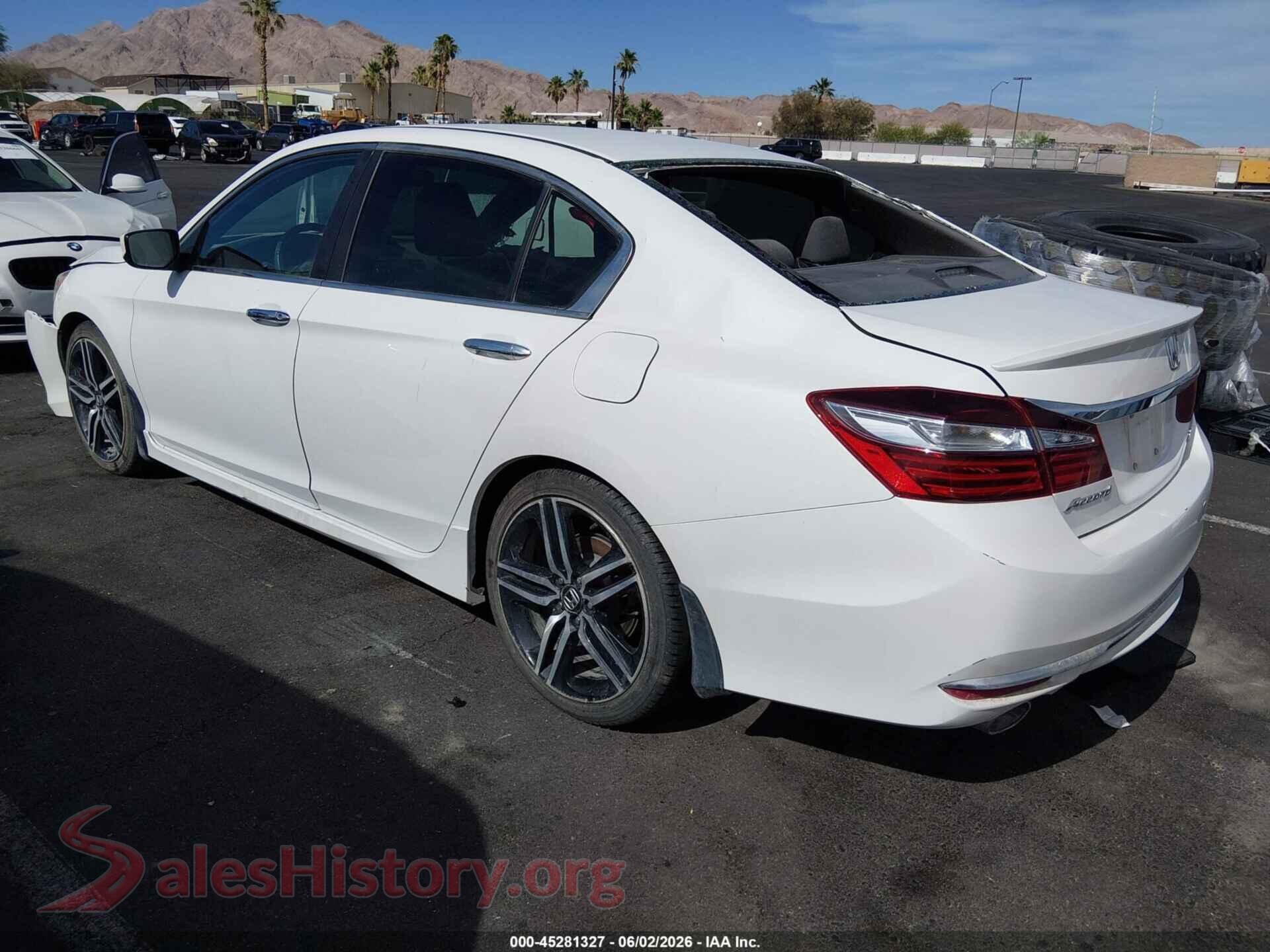 2017 HONDA ACCORD VIN 1HGCR2F18HA007526, driver side view