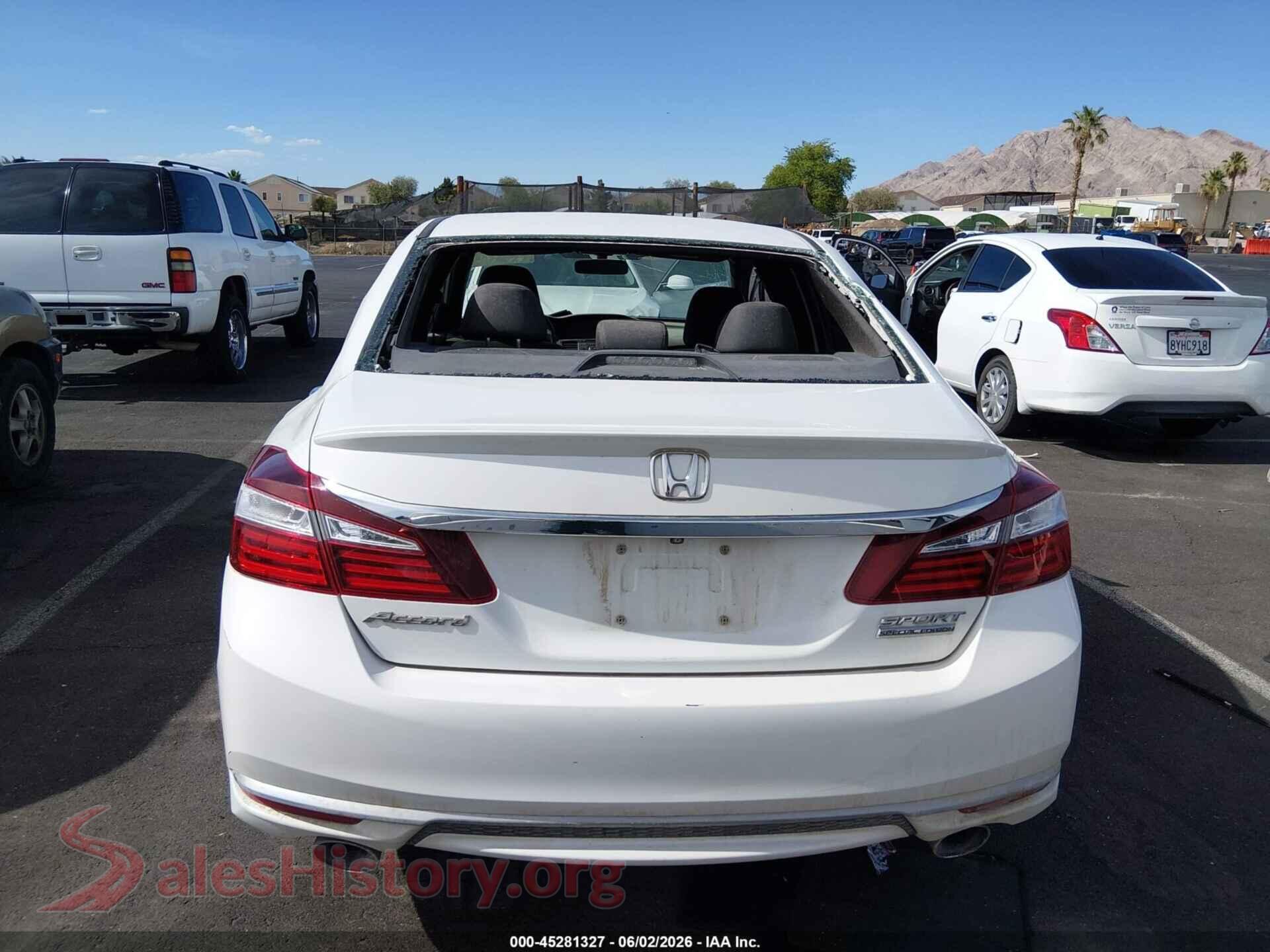 2017 HONDA ACCORD VIN 1HGCR2F18HA007526, auction photo 17