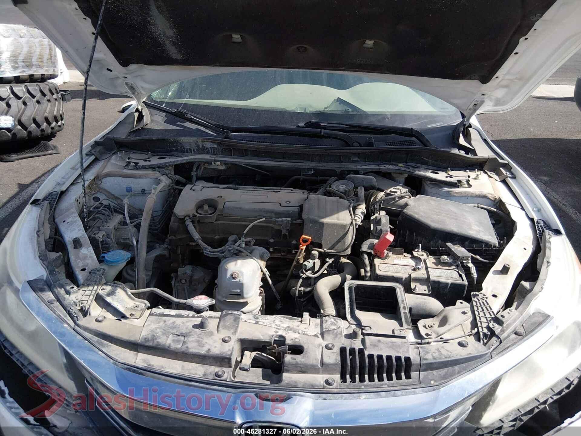 2017 HONDA ACCORD VIN 1HGCR2F18HA007526, interior dashboard
