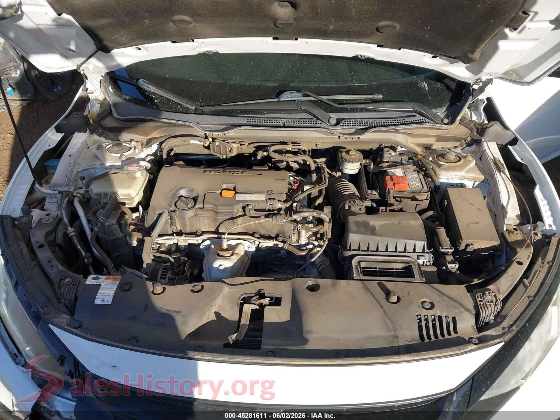 2021 HONDA CIVIC VIN 2HGFC2F62MH526500, interior dashboard