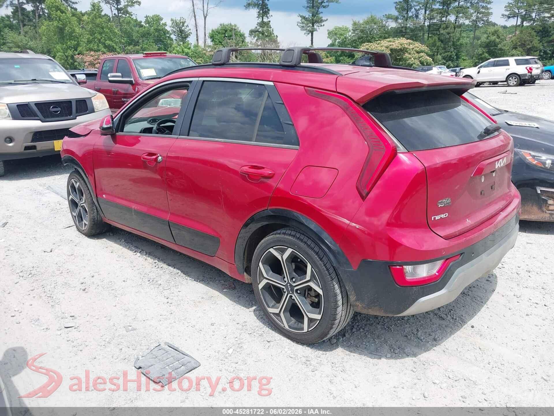 2023 KIA NIRO VIN KNDCR3LE1P5061365, driver side view
