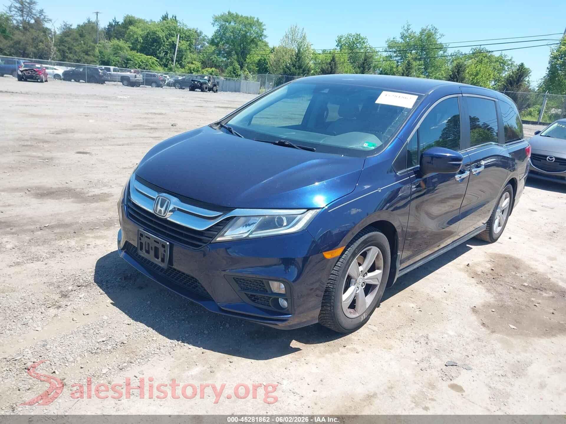 2018 HONDA ODYSSEY VIN 5FNRL6H56JB070509, front view