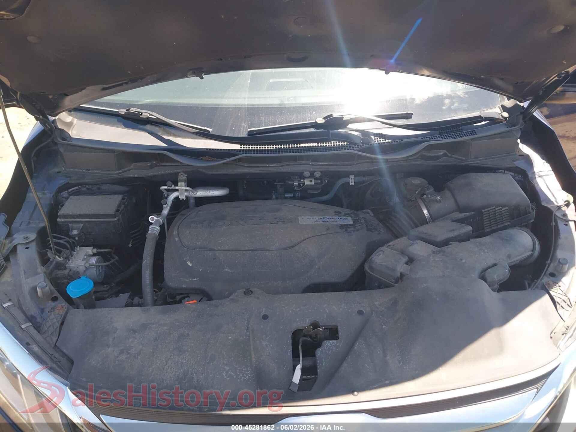 2018 HONDA ODYSSEY VIN 5FNRL6H56JB070509, interior dashboard